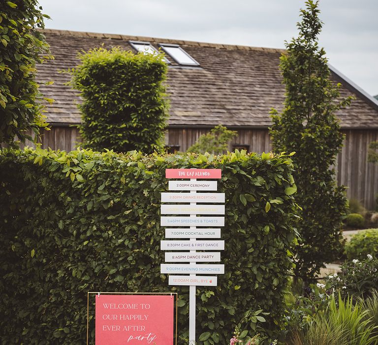 pink-and-white-directional-wedding-sign