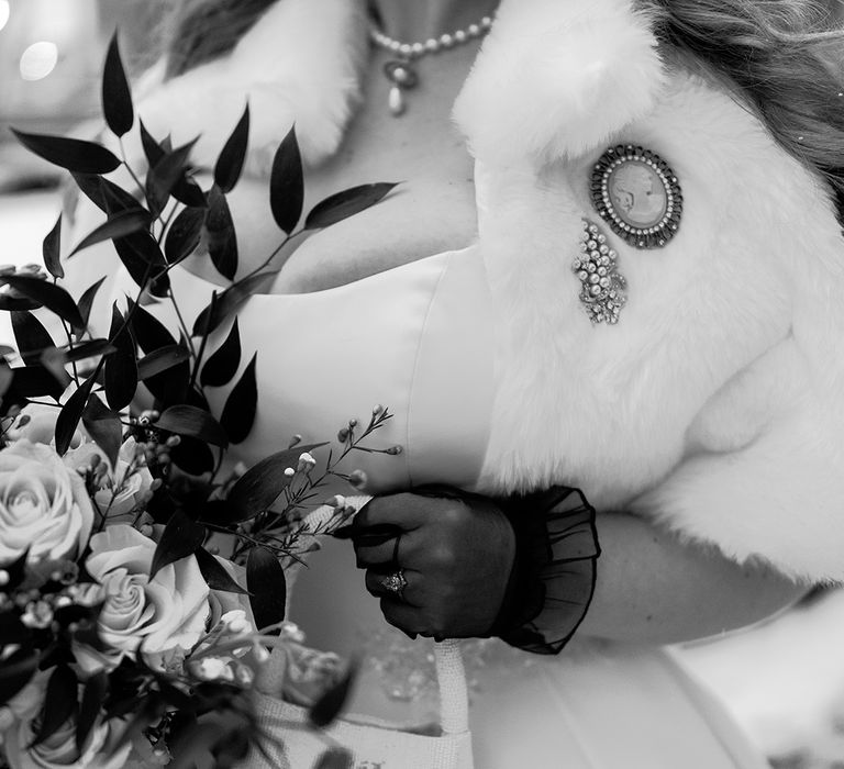 bride-wearing-fur-cropped-jacket-with-brooch