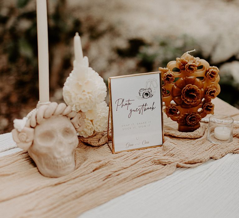 boho-gothic-decor-with-skulls-and-candles