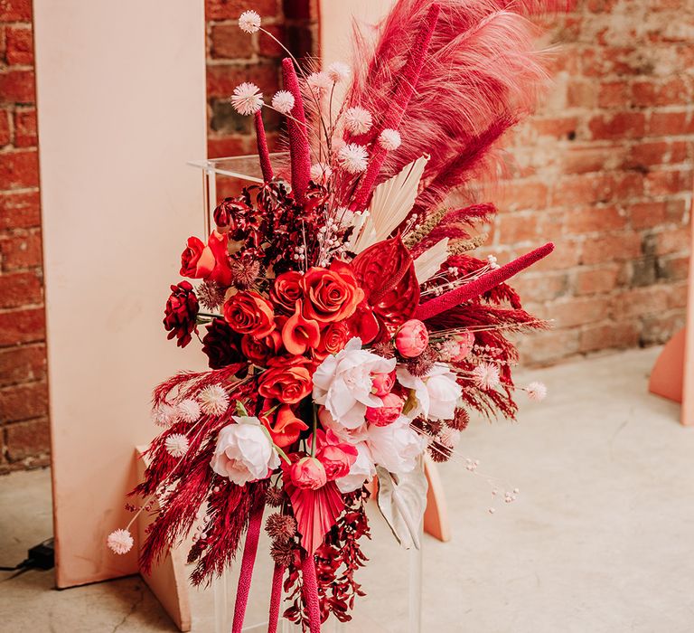 pink-and-red-dried-wedding-flowers