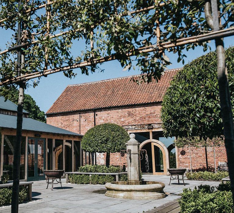 exterior hazel gap barn, wedding venue in nottinghamshire