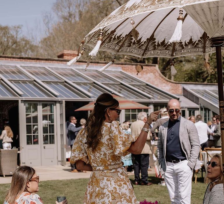 the walled garden, wedding venue in nottinghamshire, guest seating areas outdoors