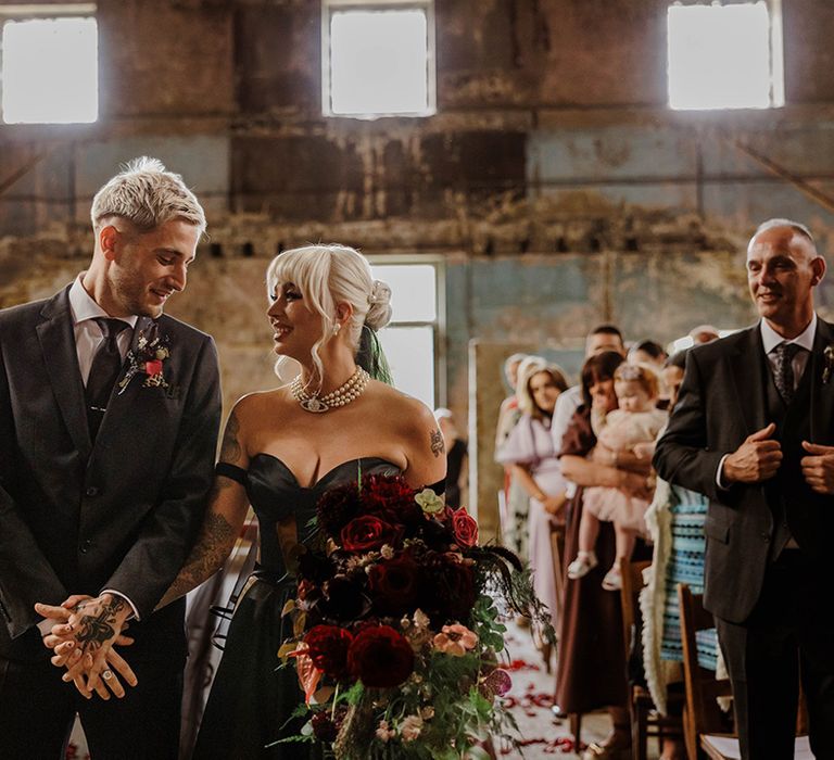 bride-and-groom-at-gothic-wedding