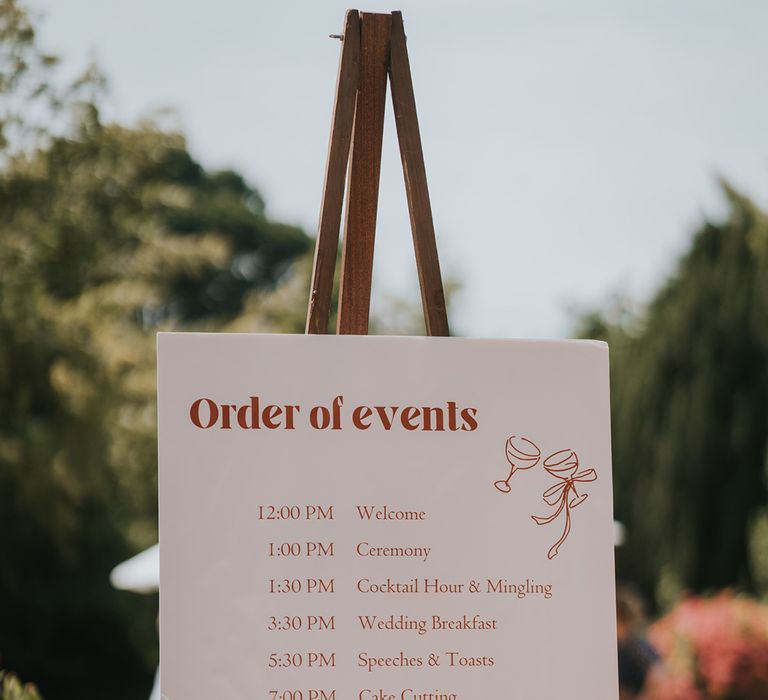 order-of-events-wedding-sign