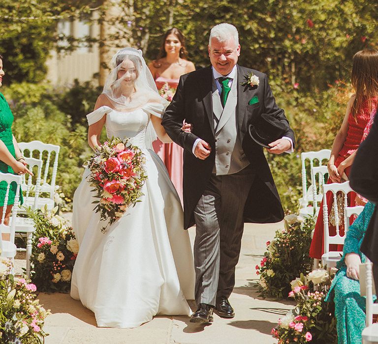 bride-in-corset-princess-wedding-dress-with-father-of-the-bride-in-morning-suit