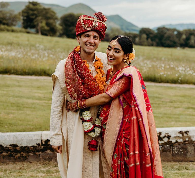 bride-and-groom-hugging-for-cute-wedding-photo