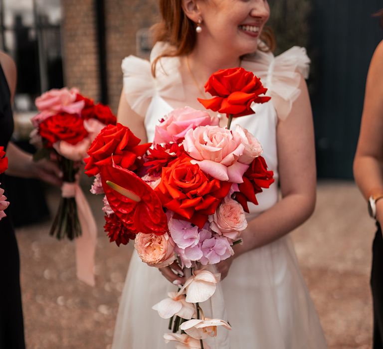 cascading-red-and-pink-wedding-bouquet