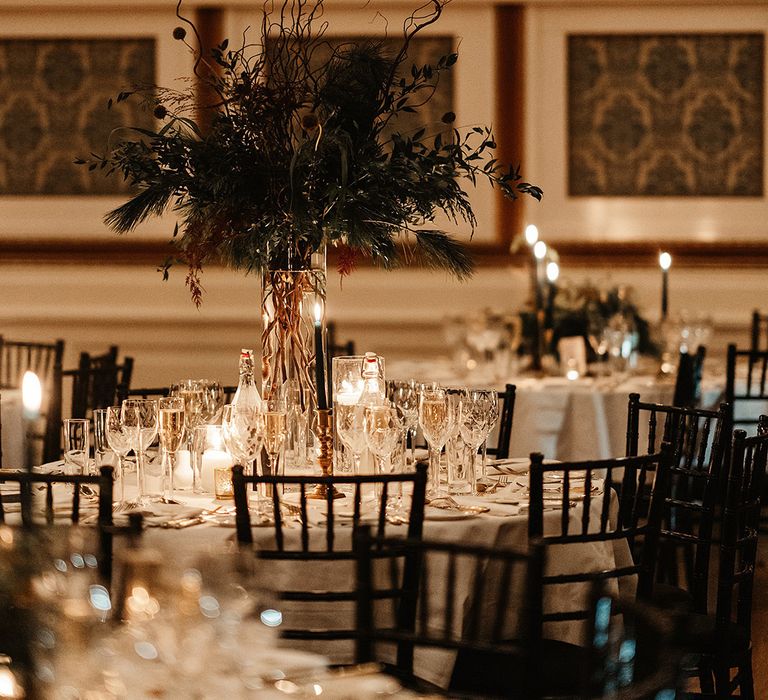 tall-foliage-wedding-table-centrepiece