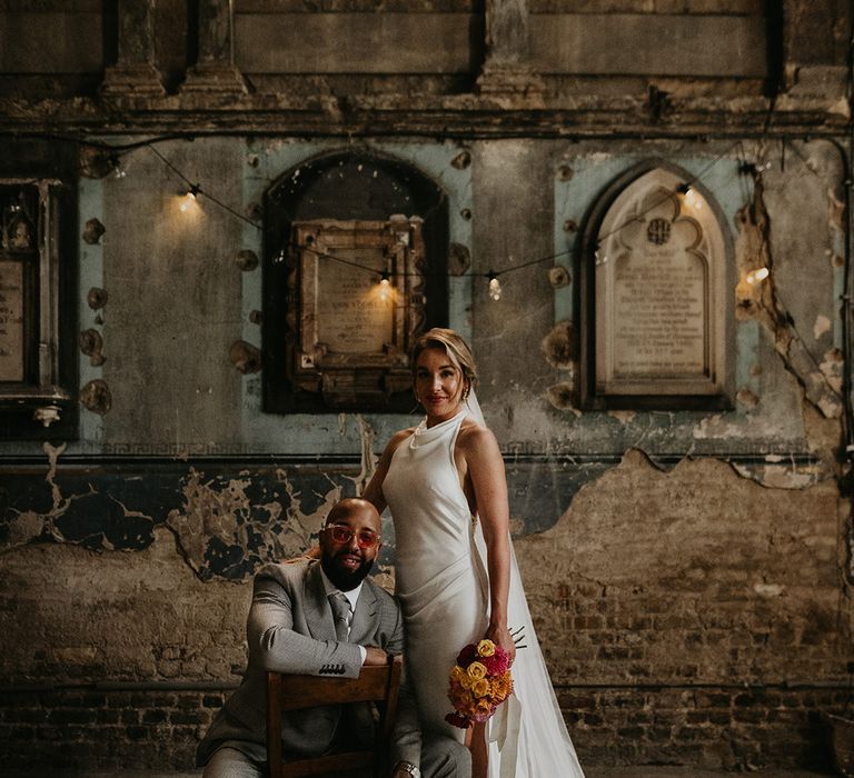 stylish-city-wedding-in-london-with-bride-and-groom-together-for-couple-photos