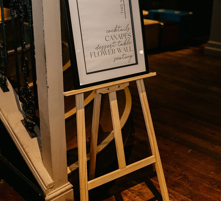 black-and-white-wedding-signage