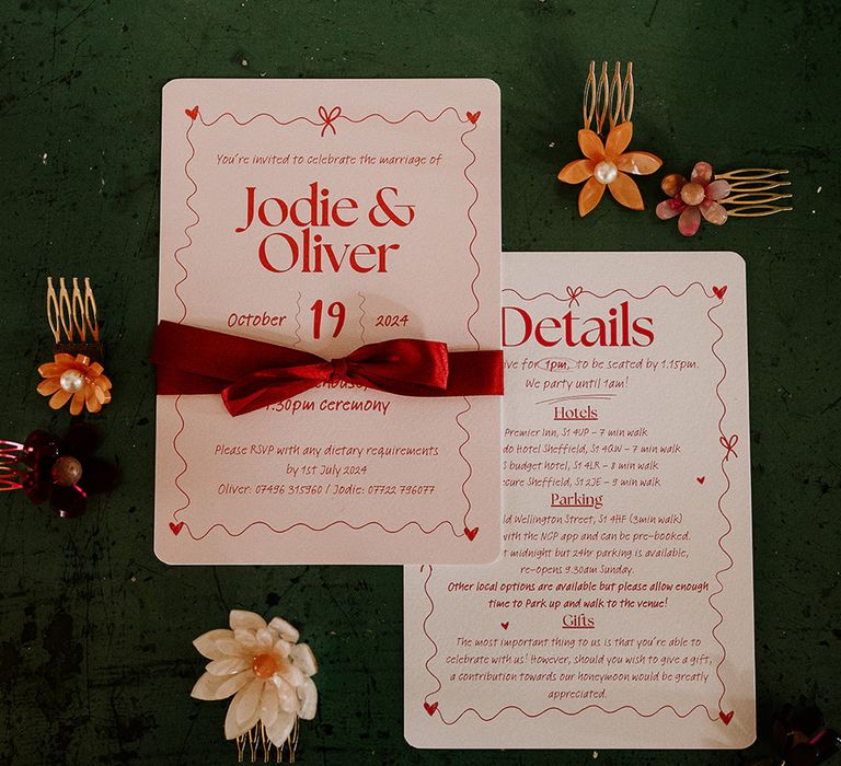 pink-and-red-bow-wedding-stationery