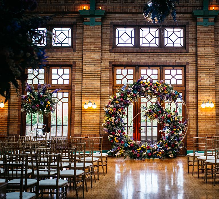 spiral-flower-altar-decoration