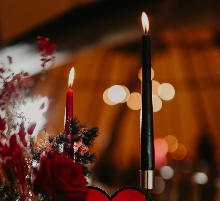 heart-wedding-table-sign-and-centrepiece-with-black-candles