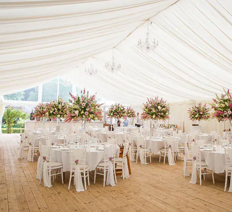 indoor reception area at affordable wedding venue, hockwold hall