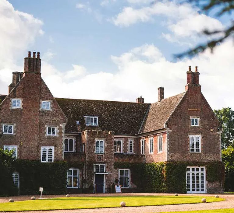 view of building exterior at affordable wedding venue, hockwold hall