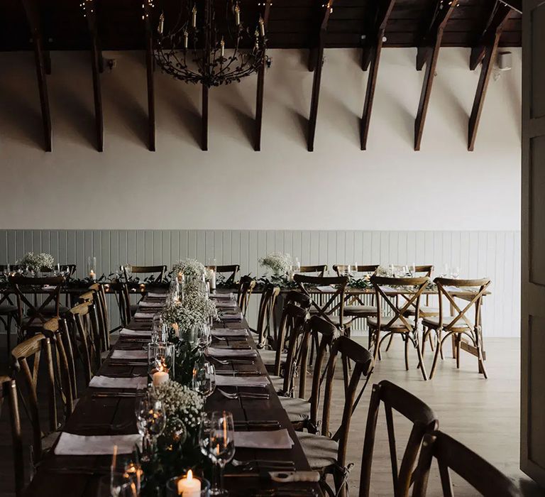 indoor reception area at affordable wedding venue in scotland, The Dougarie Boathouse 