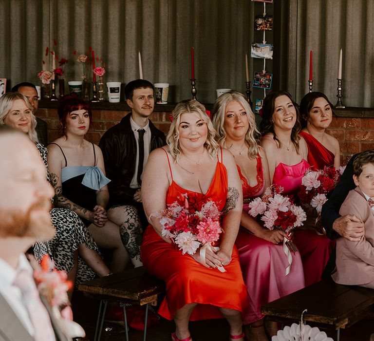 bridesmaids-in-pink-bridesmaid-dresses