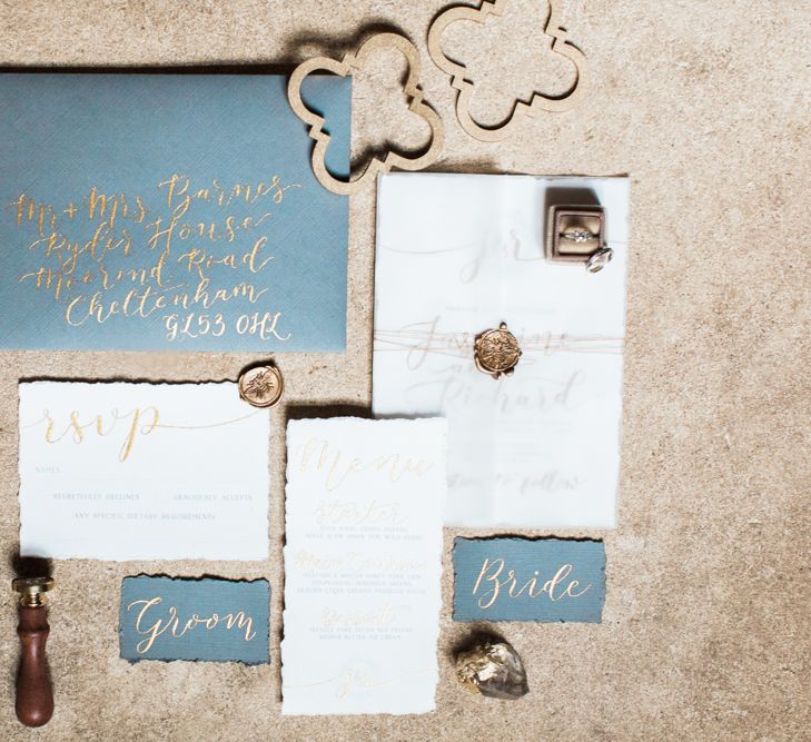 Grey & Gold Stationery Suite