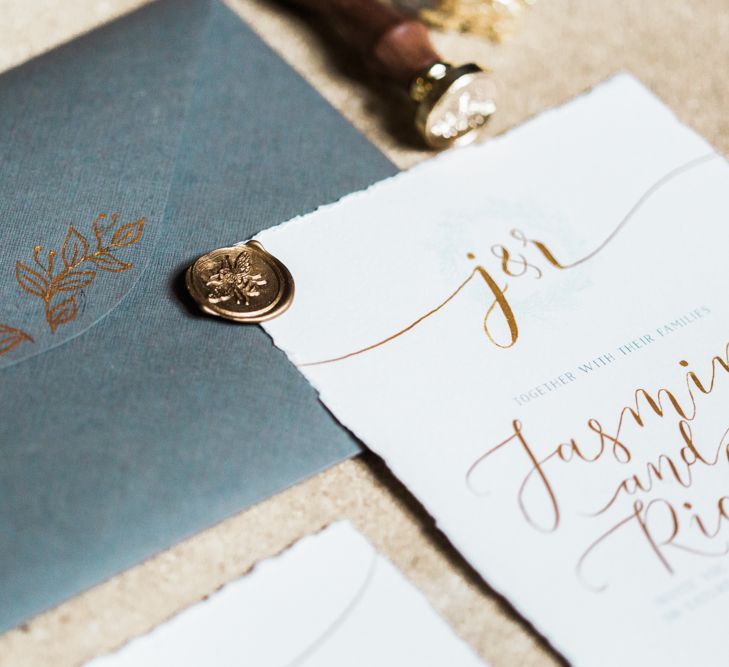 Grey & Gold Stationery Suite