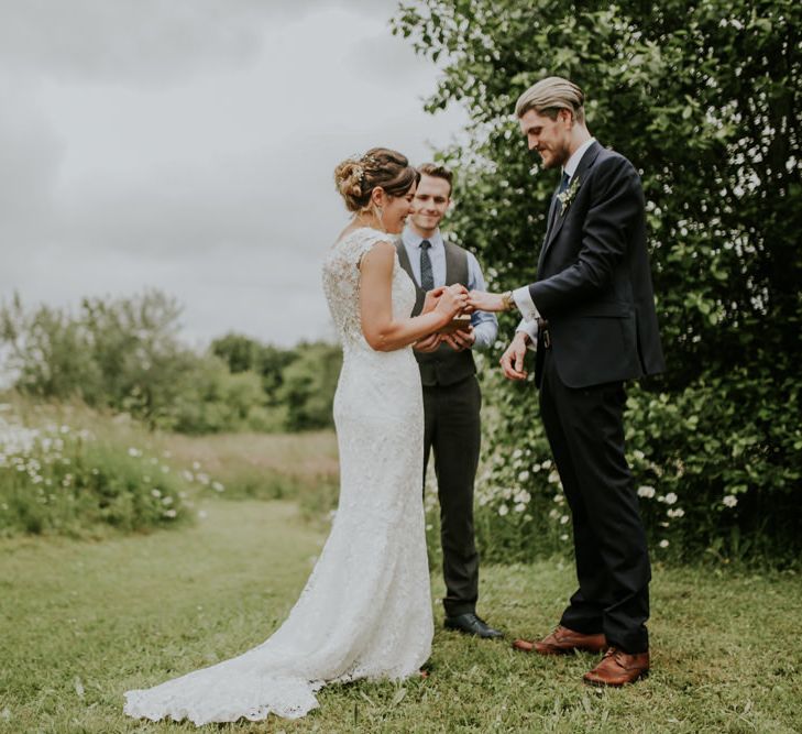 Outdoor 'At Home' Wedding Ceremony