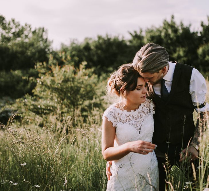 Bride & Groom Field Portrait