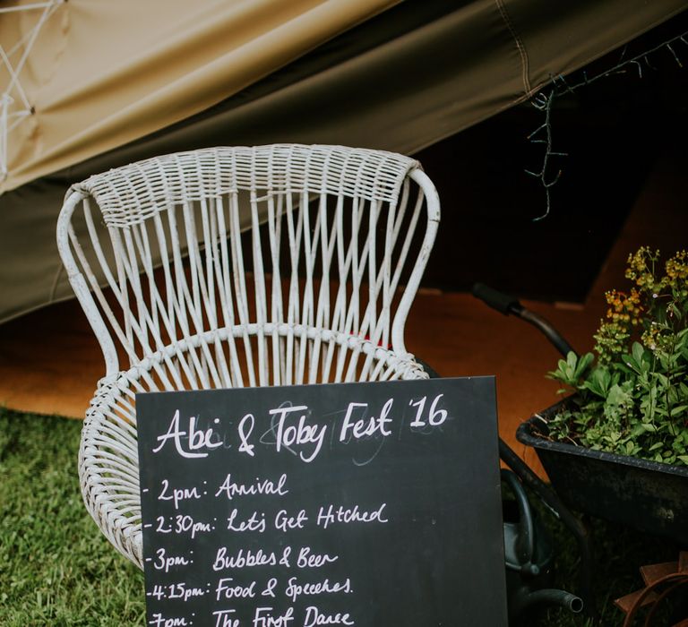 Chalkboard Wedding Sign