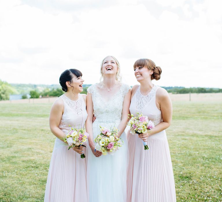 Bridesmaids In Dusky Pink