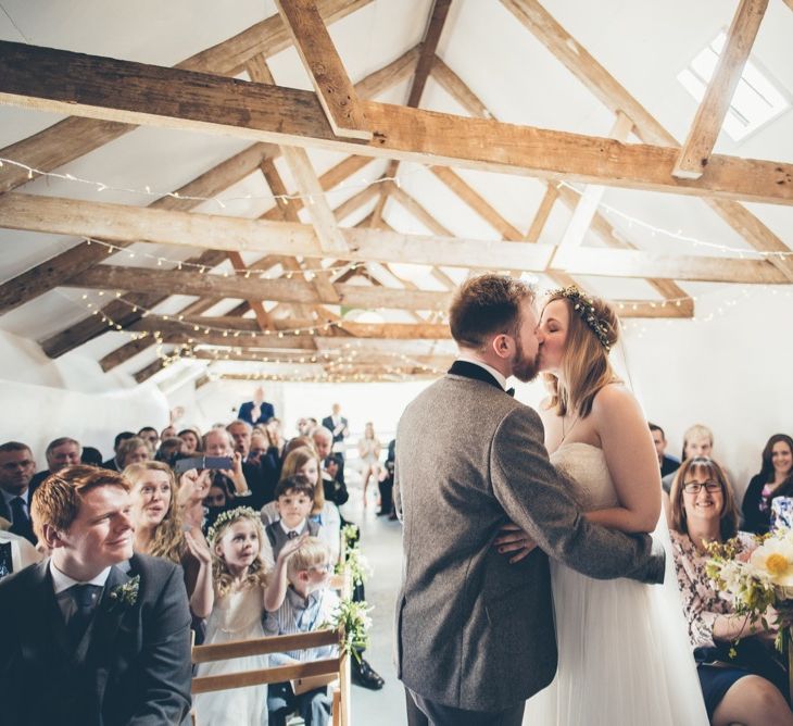 Bride & Groom Wedding Ceremony Portrait