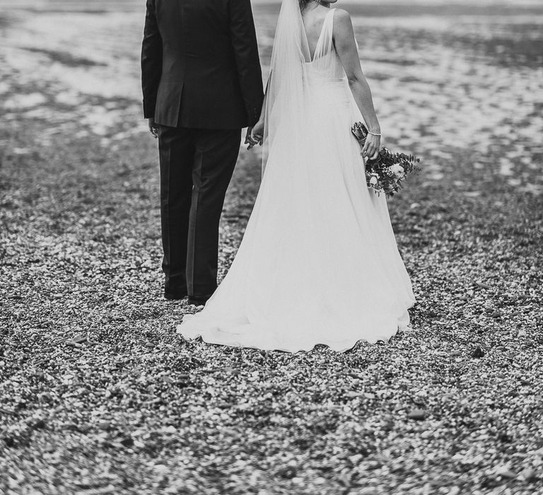 Bride & Groom Portraits at the Beach