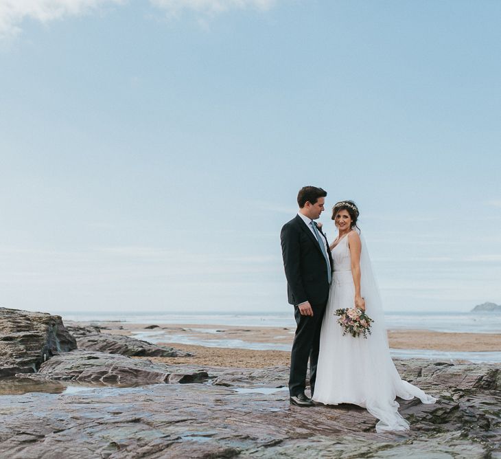 Bride & Groom Portraits at the Beach