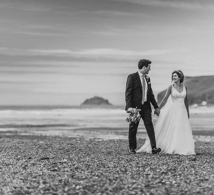 Bride & Groom Portraits at the Beach