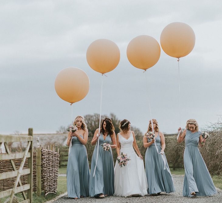 Baby Blue Multiway Bridesmaids Dresses