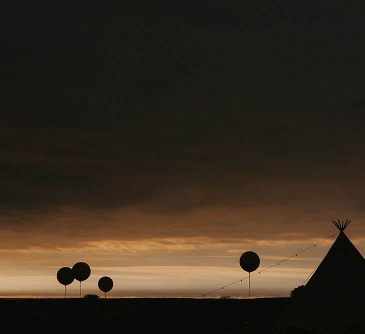 Tipi at Sunset