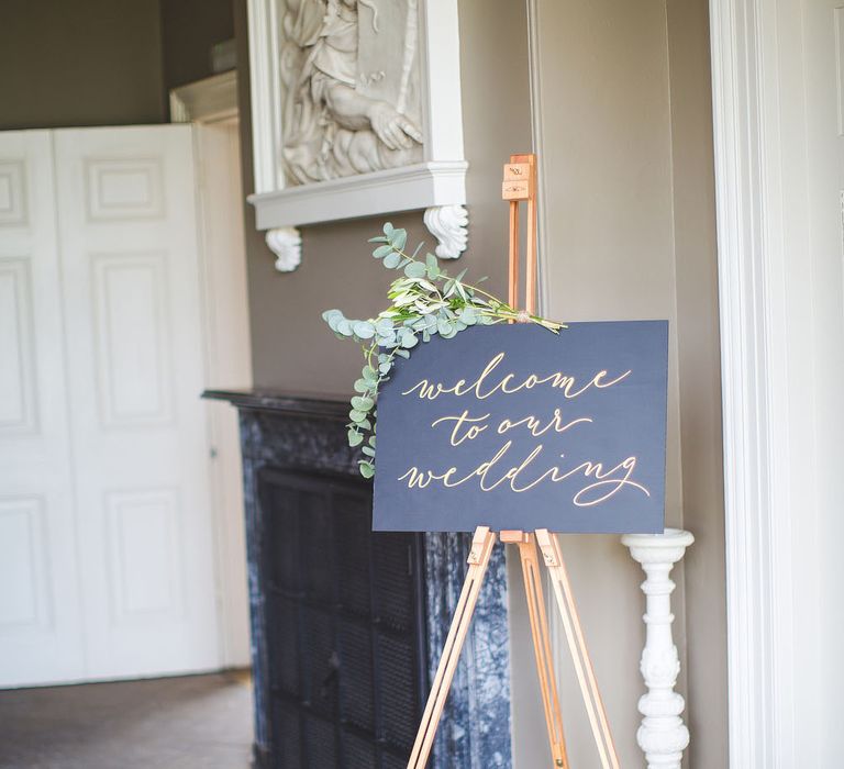 Calligraphy for Weddings Welcome Sign