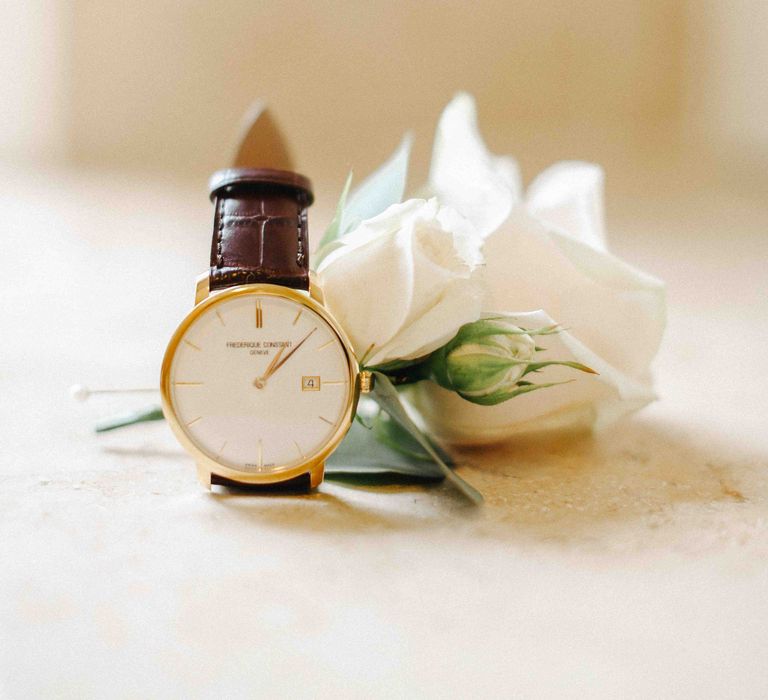 Grooms Buttonhole & Watch