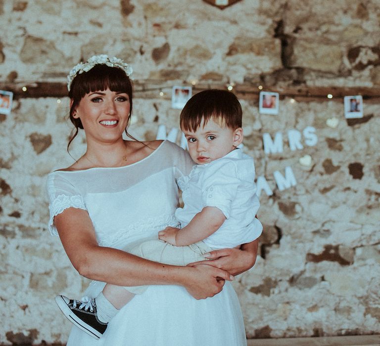 Bride - Mother & Son Portrait