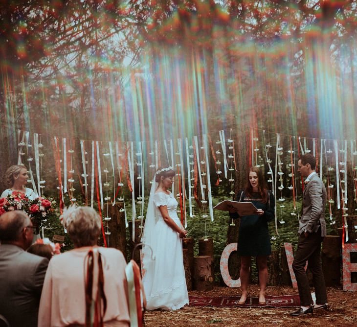 Hanging Ribbo Wedding Ceremony