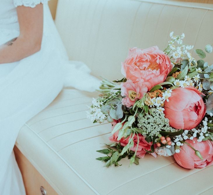 Coral Peony Bouquet