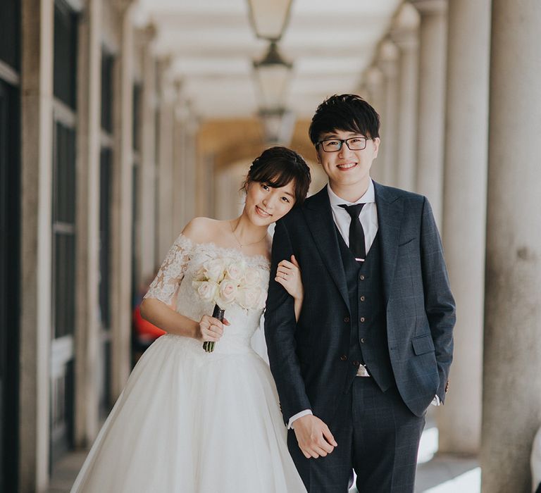 Paddington Station Bride & Groom Portrait