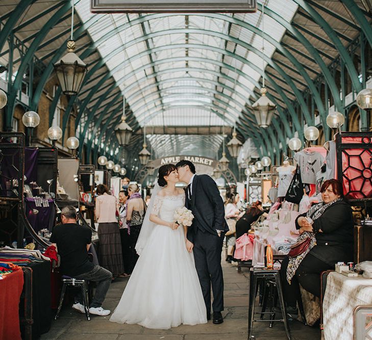 Paddington Station Bride & Groom Portrait