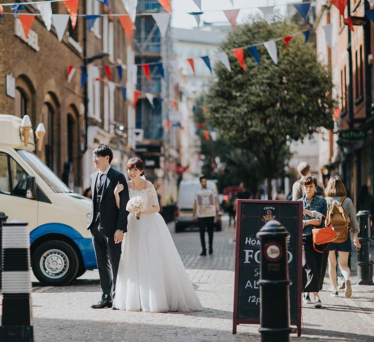 Covent Garden Bride & Groom Portrait