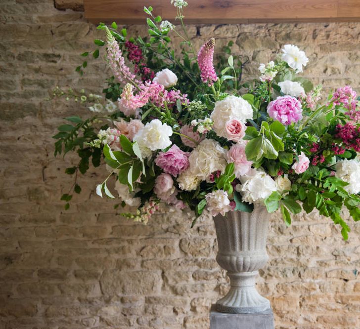 Pink & White Floral Arrangement