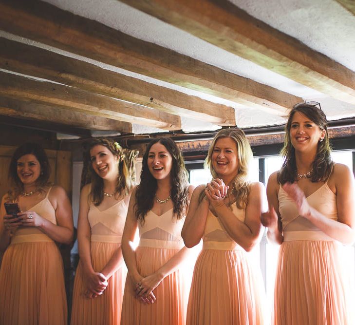 Peach ASOS Bridesmaid Dresses