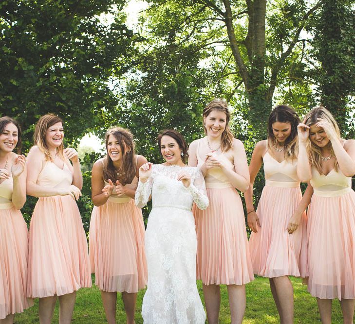 Peach ASOS Bridesmaid Dresses