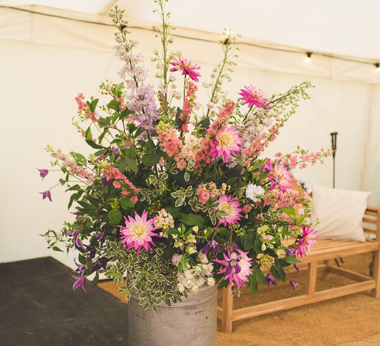 Milk Churn Wedding Flowers