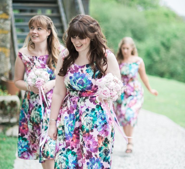 Bridesmaids in Floral Print