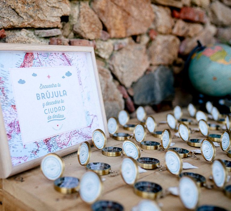 Compass Wedding Favours