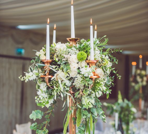 Botanical Green & Copper Wedding Decor