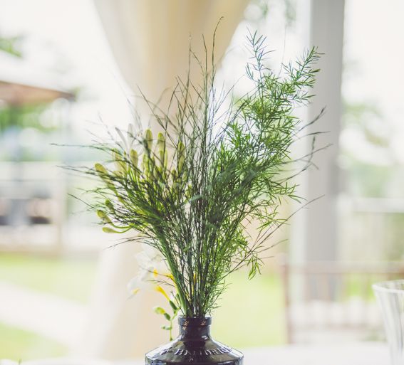 Botanical Green & Copper Wedding Decor