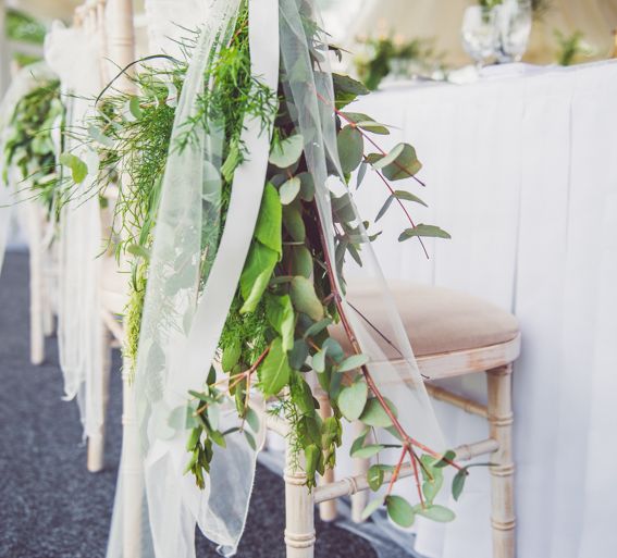 Botanical Green & Copper Wedding Decor